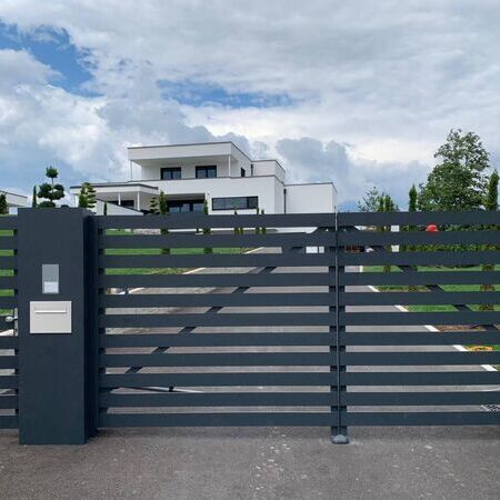 Aluzaun "Neufelder See" Querprofil