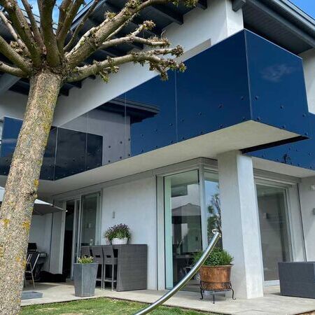 Aluzaun "Mondsee" Glas mit Aluminium