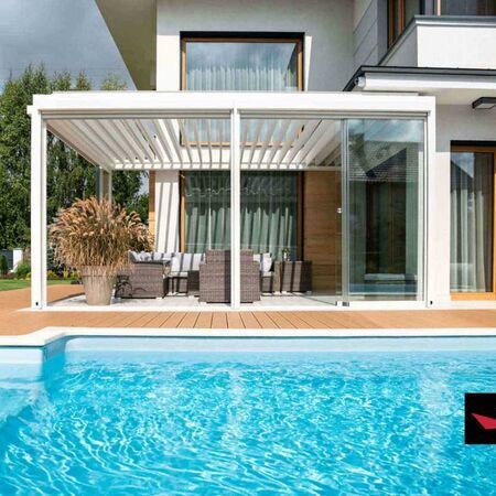 Alu Terrassendach "Semmering" Lamellendach